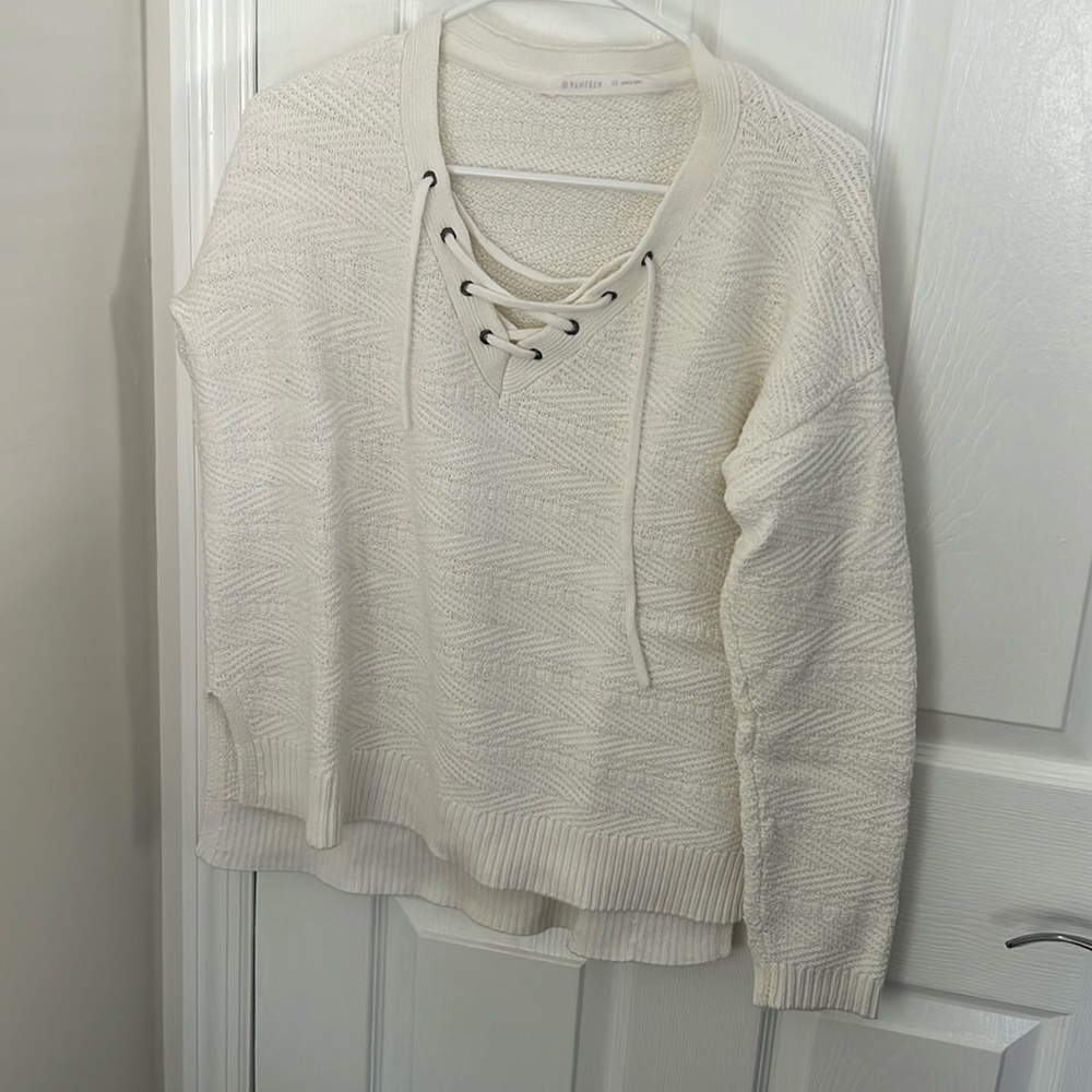 White Athleta Sweater